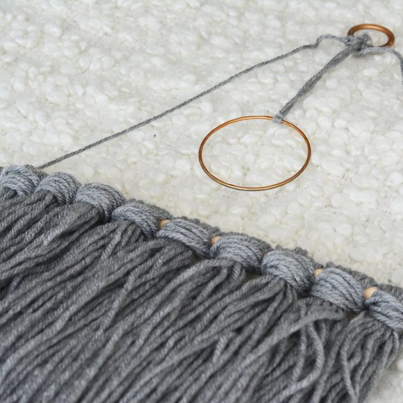 Handmade Yarn Wall Hanging - Picture 4 of 6